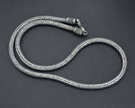 Bali Braided Snake Chain Necklace - Sterling Silver