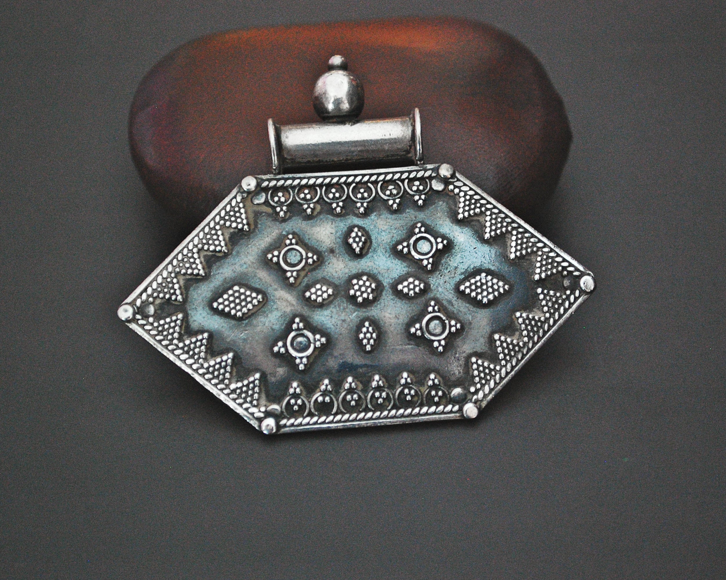 Large Indian Silver Pendant