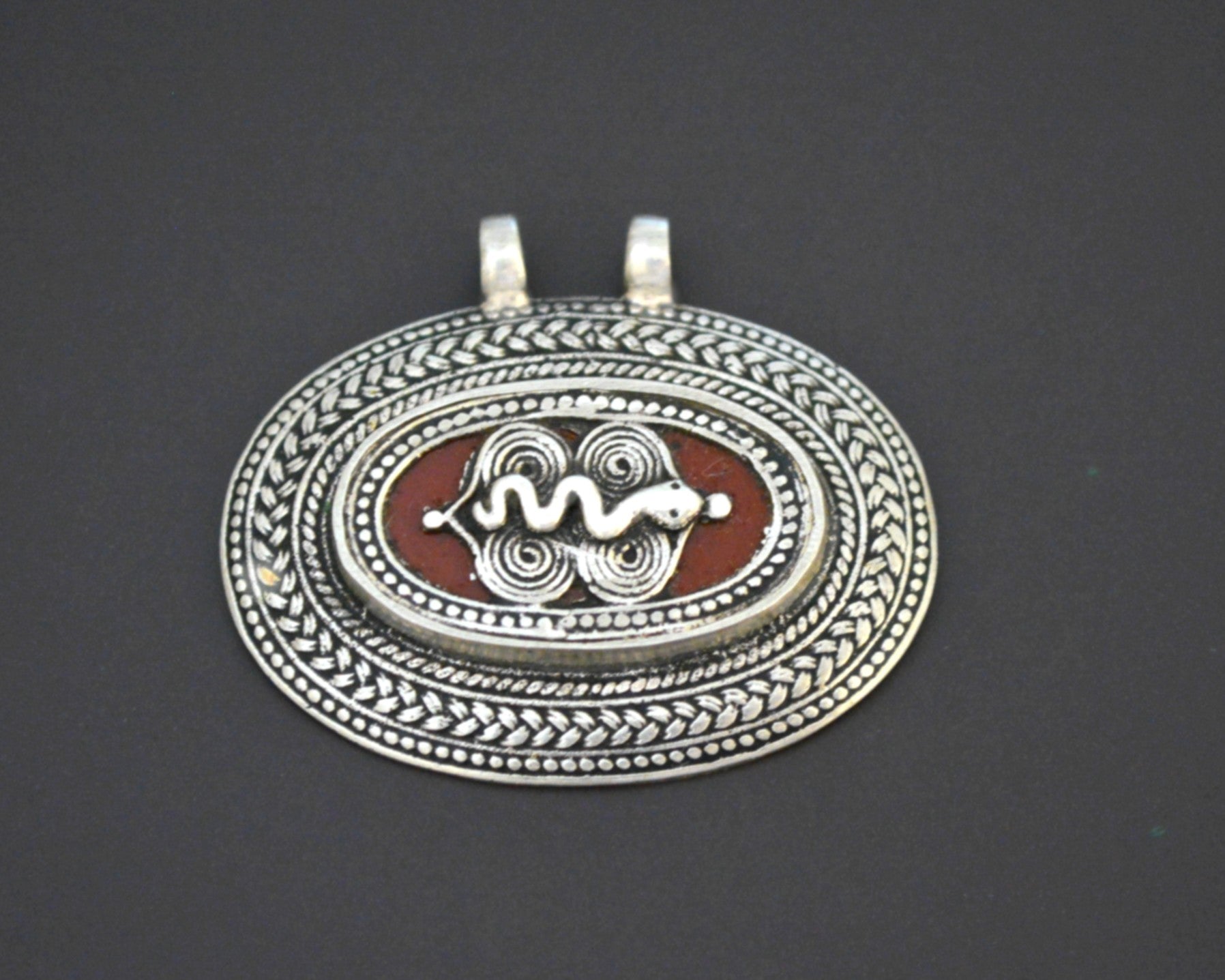 Afghani Kazakh Pendant with Snake