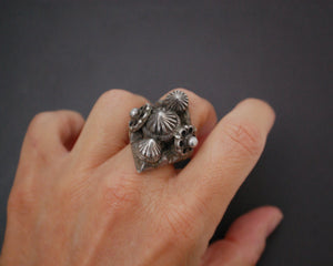 Reserved for Y.M. - Heavy Tribal Indian Silver Ring - Size 6+