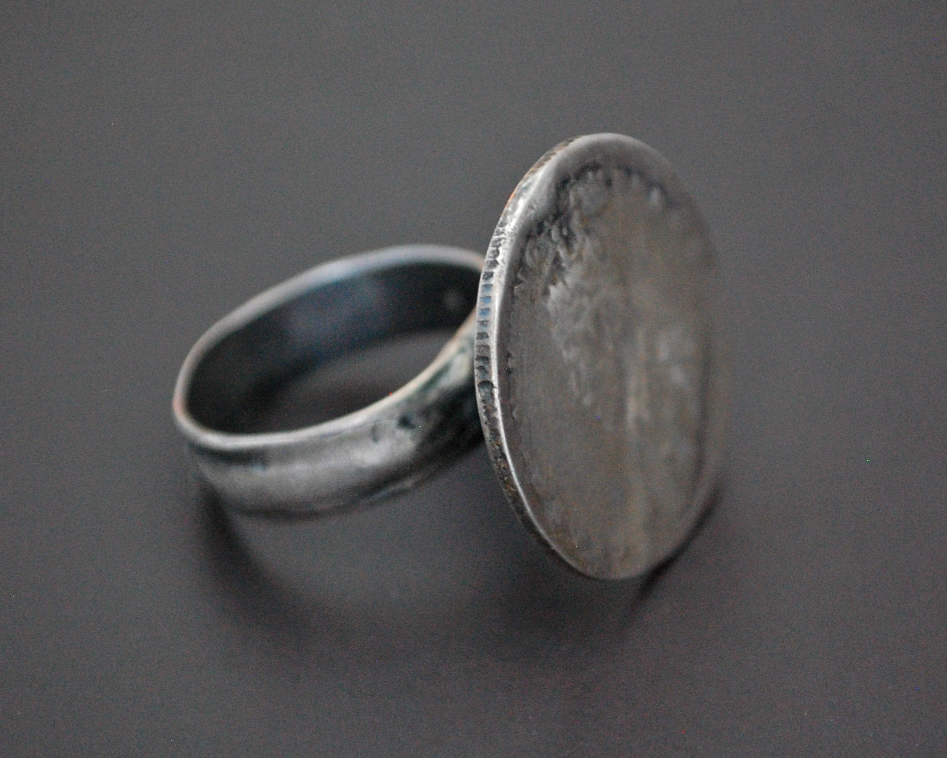 Indian Coin Ring - Size 8.5