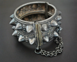 Omani Hinged Spike Bracelet with Gilding - Small Size