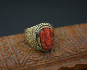 Ganesha Brass Ring - Size 6