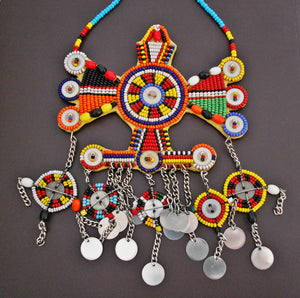Large African Beaded Maasai Necklace