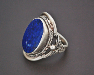 Ethnic Lapis Lazuli Ring from India - Size 7.5