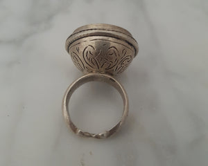 Bold Afghani Lapis Lazuli Ring - Size 6