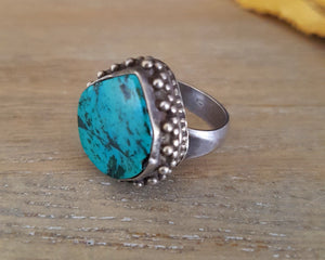 Nepali Turquoise Ring - Size 9