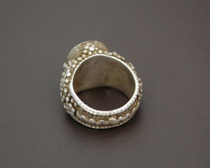 Antique Yemeni Bedouin Ring with Arabic Inscriptions - Size 7.5