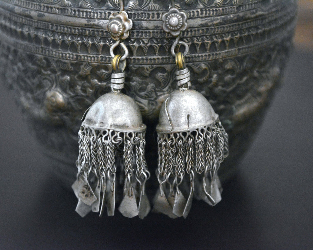 Old Silver Kashmiri Jhumka Earrings