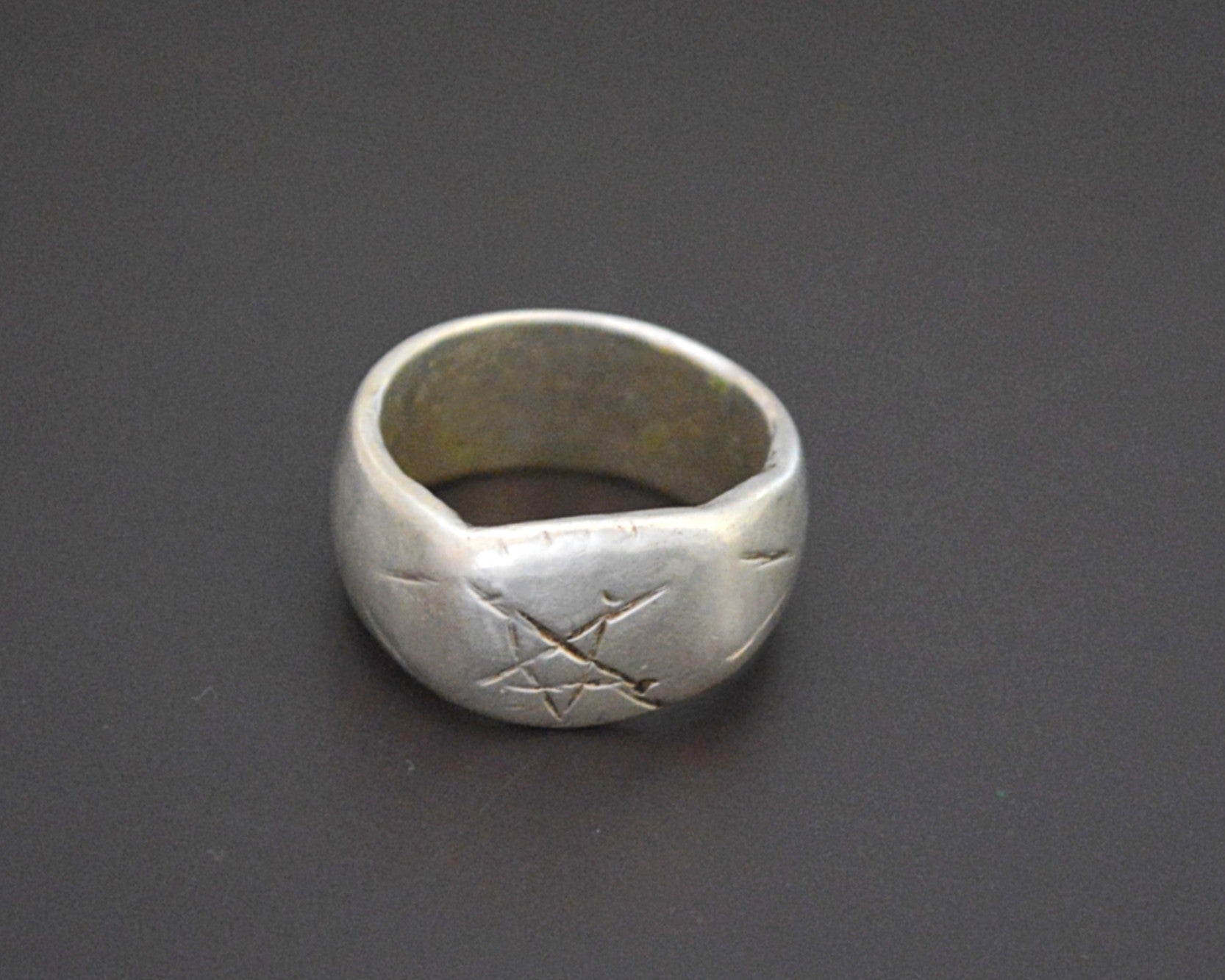 Antique Ethiopian Silver Ring - Size 9