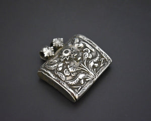 Old Indian Silver Box Pendant