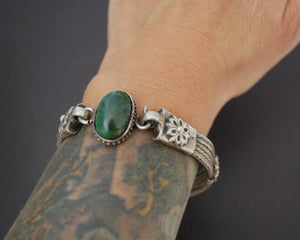 Rajasthani Snake Chain Bracelet with Chrysocolla