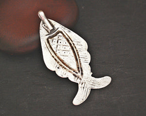 Antique Tunisian Fish Amulet Pendant