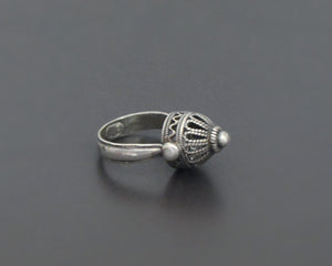 Yemeni Silver Filigree Ring - Size 5.75