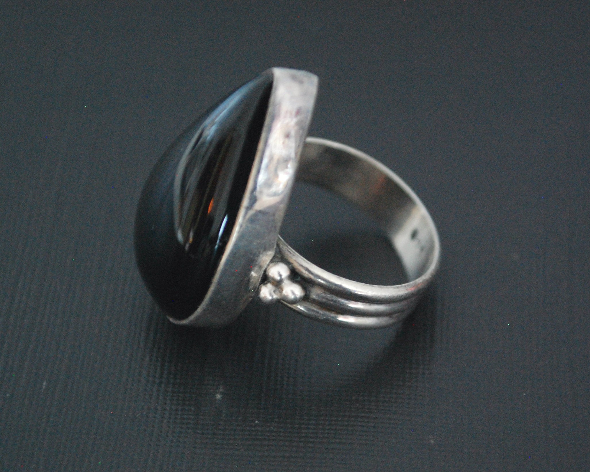 Ethnic Onyx Ring - Size 7.5