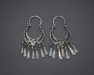 Filigree Hoop Earrings with Dangles