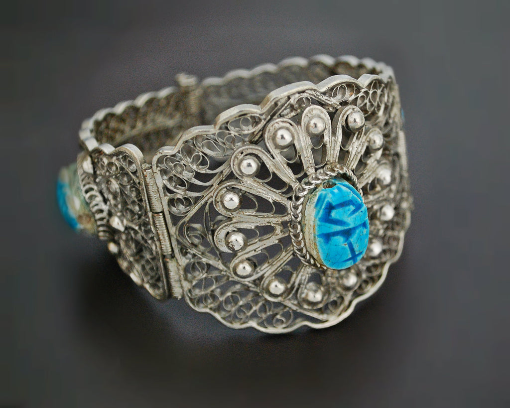 Scarab Filigree Bracelet from Egypt