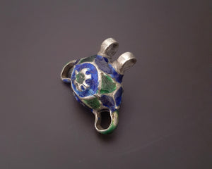 Multan Enamel Silver Bead Pendant