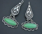Ethnic Chrysoprase Dangle Earrings