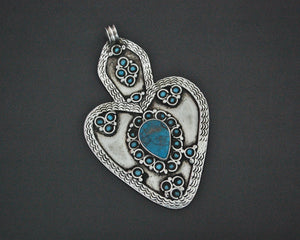 Turkmen Asyk Pendant with Turquoise