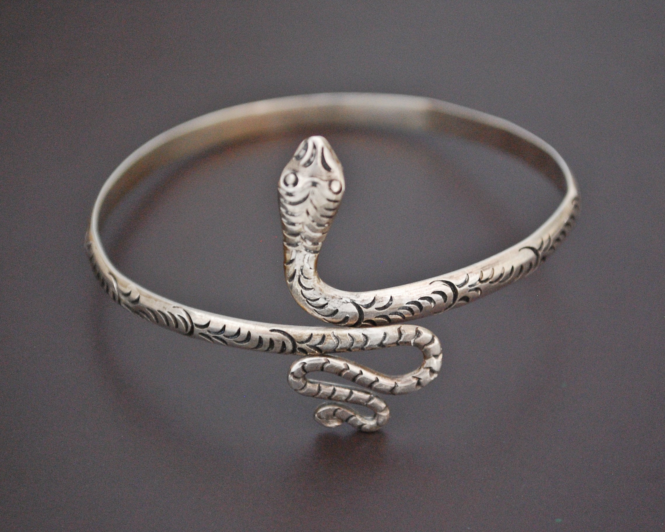 Sterling Silver Snake Bracelet - SMALL