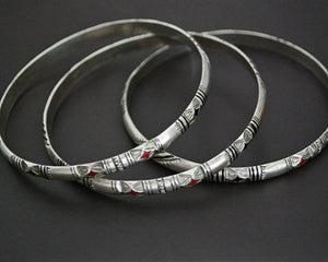 Berber Silver Enamel Bracelet - TRIO