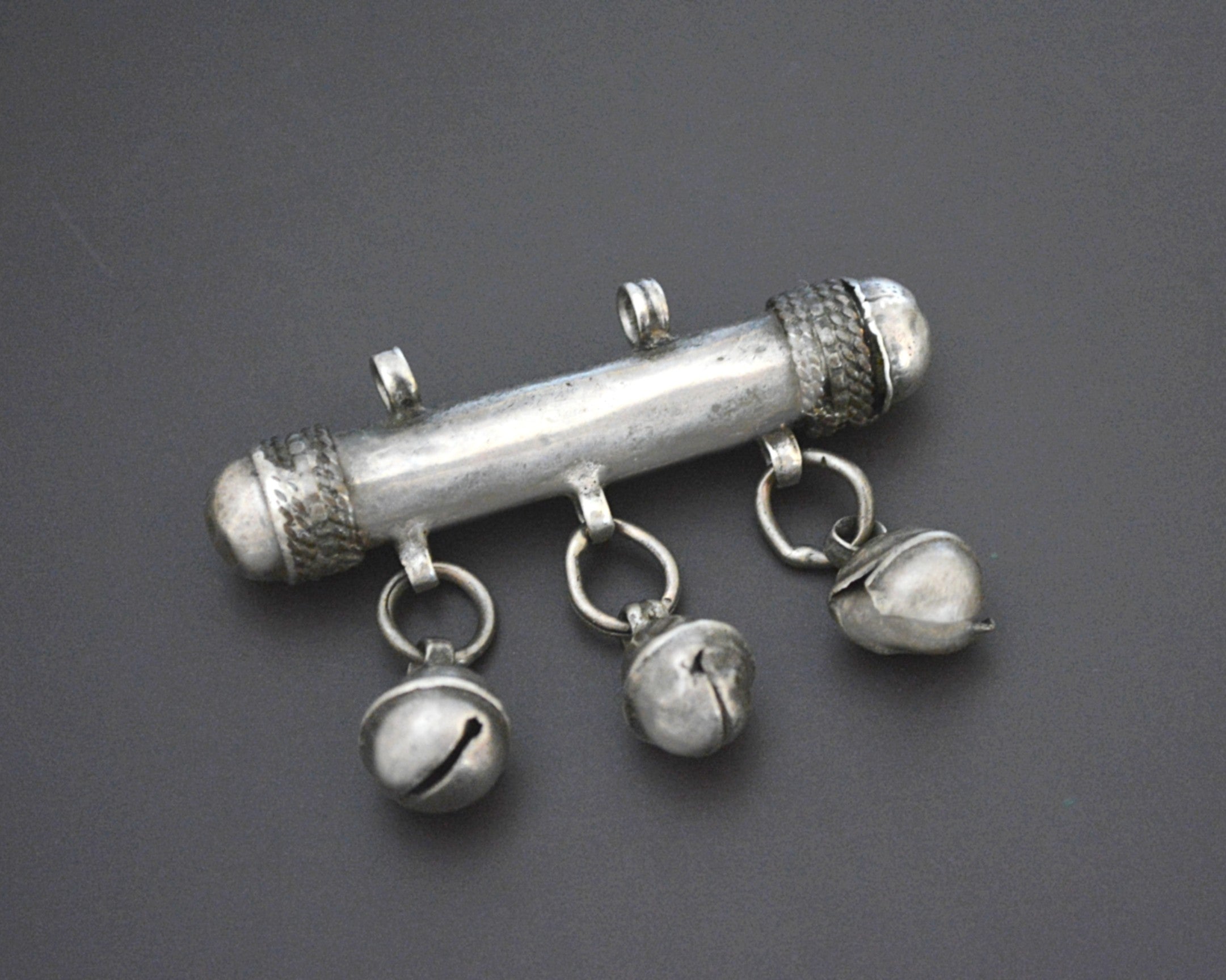 Ottoman Silver Pendant with Bells