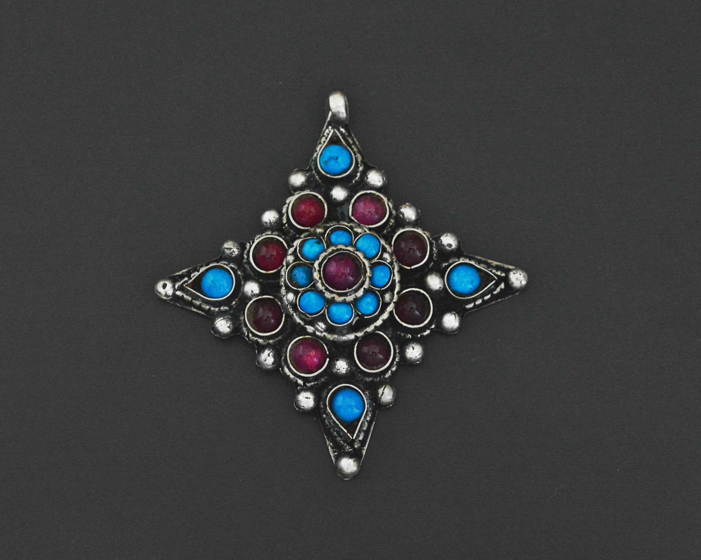 Nepali Turquoise Ruby Pendant