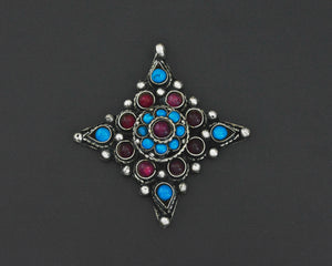 Nepali Turquoise Ruby Pendant