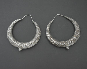 Nepali Repoussee Hoop Earrings - XL