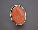 Big Sun Star Stone Ring - Size 8.5