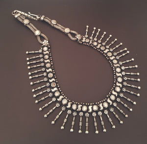 Indian Silver Choker Necklace