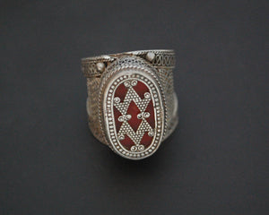 Vintage Kazakh Silver Ring - Size 9.25