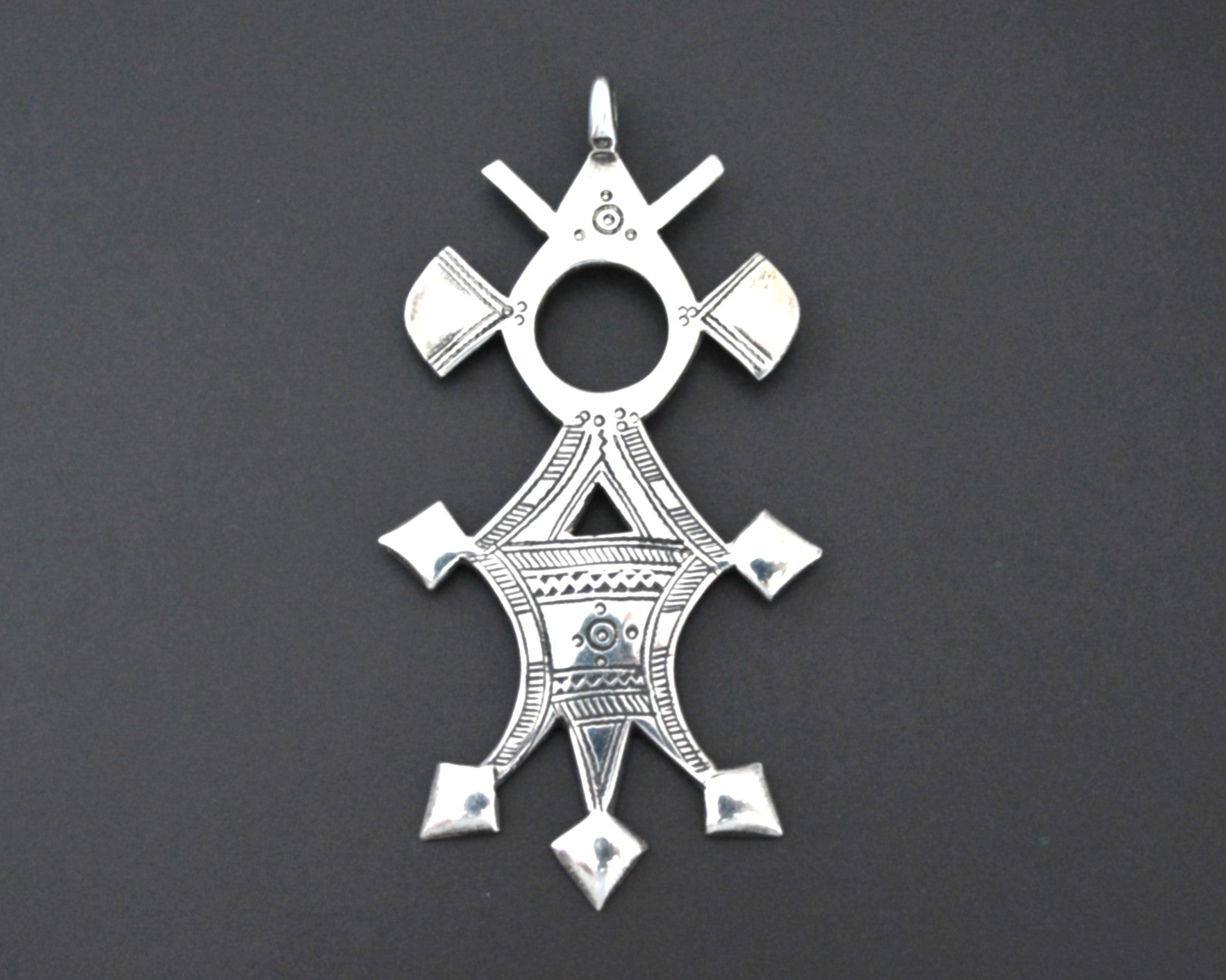 Tuareg Silver Cross Pendant