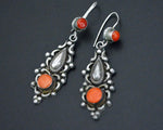 Ethnic Coral Earrings