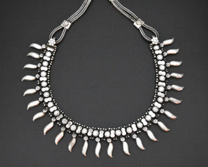 Indian Silver Choker Necklace
