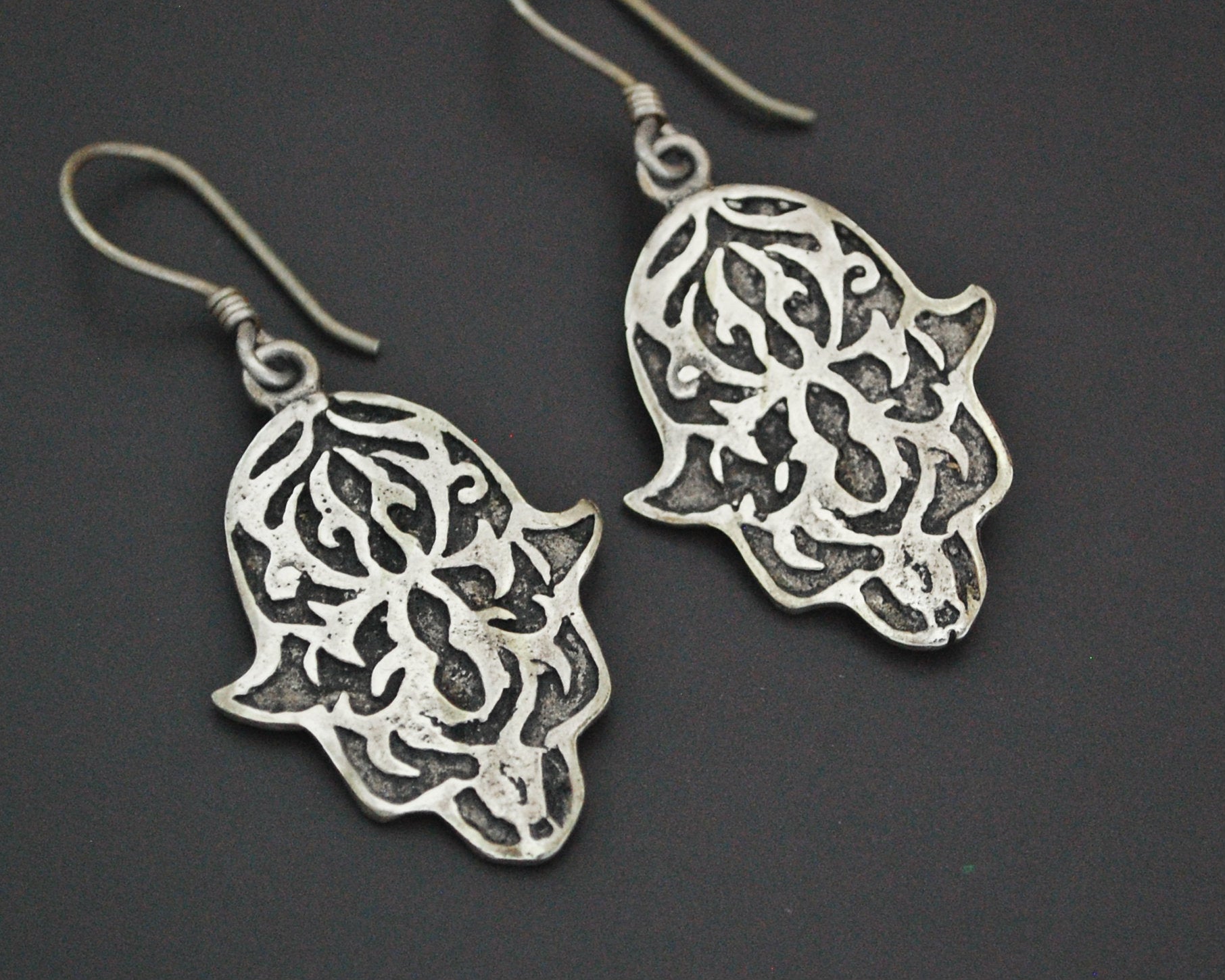 Hamsa Sterling Silver Earrings