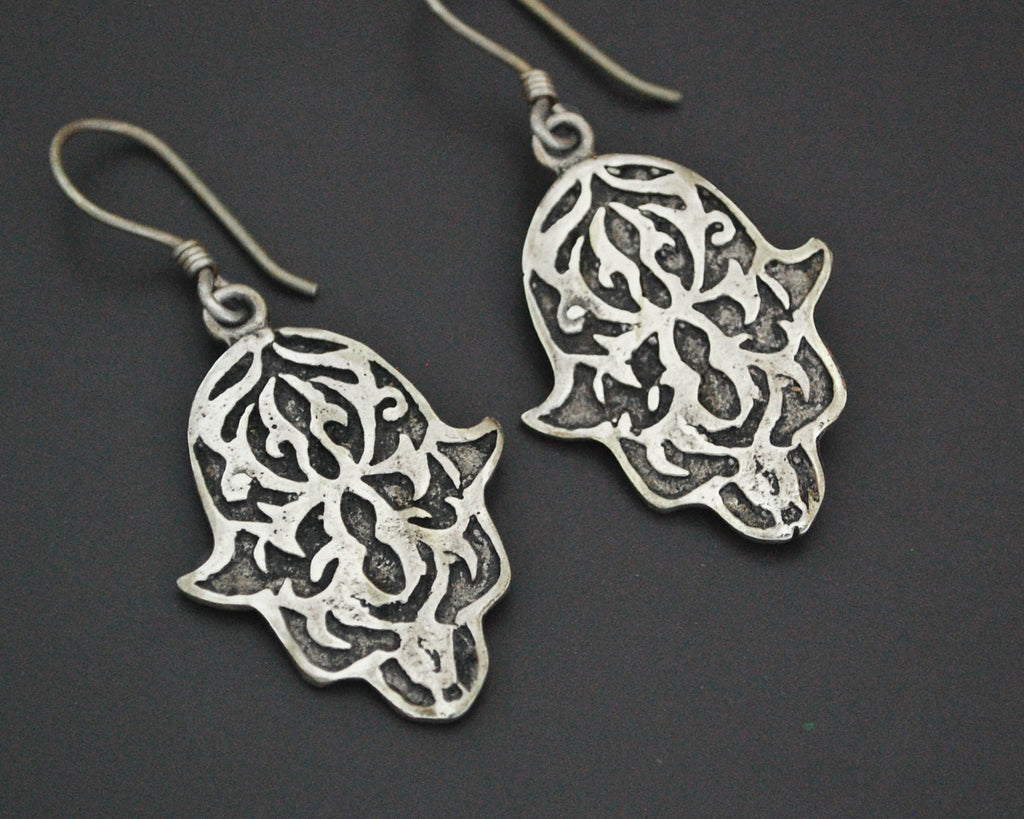 Hamsa Sterling Silver Earrings