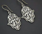 Hamsa Sterling Silver Earrings