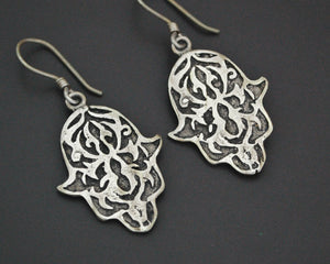 Hamsa Sterling Silver Earrings