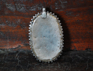 Kazakh Gilded Turquoise Pendant