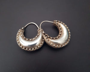Ethnic Hoop Earrings with Dotwork - SMALL