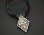 Tuareg Leather and Silver Pendant