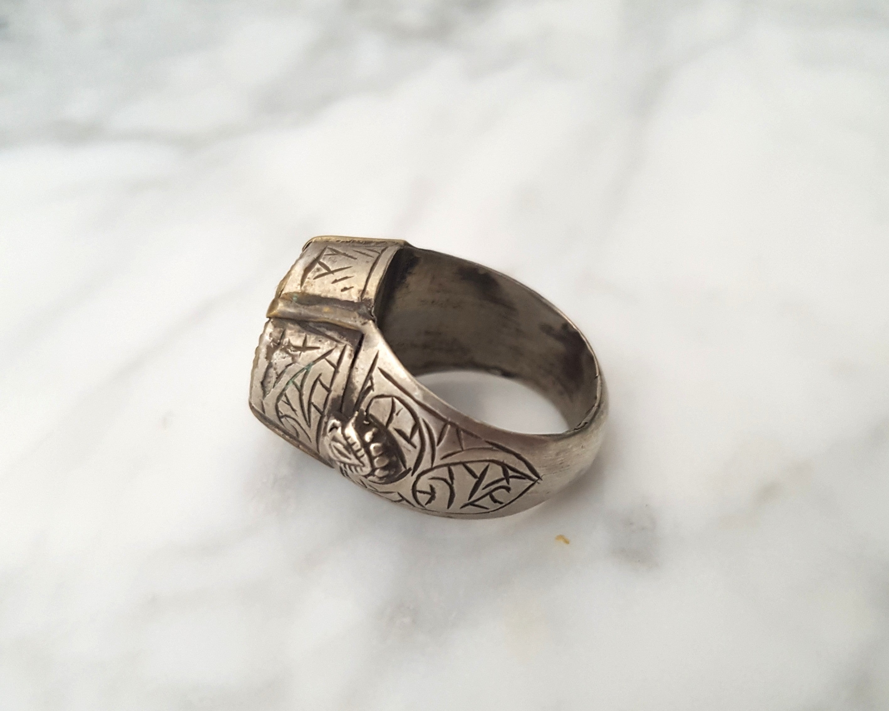 Turkmen Signet Ring - Size 8