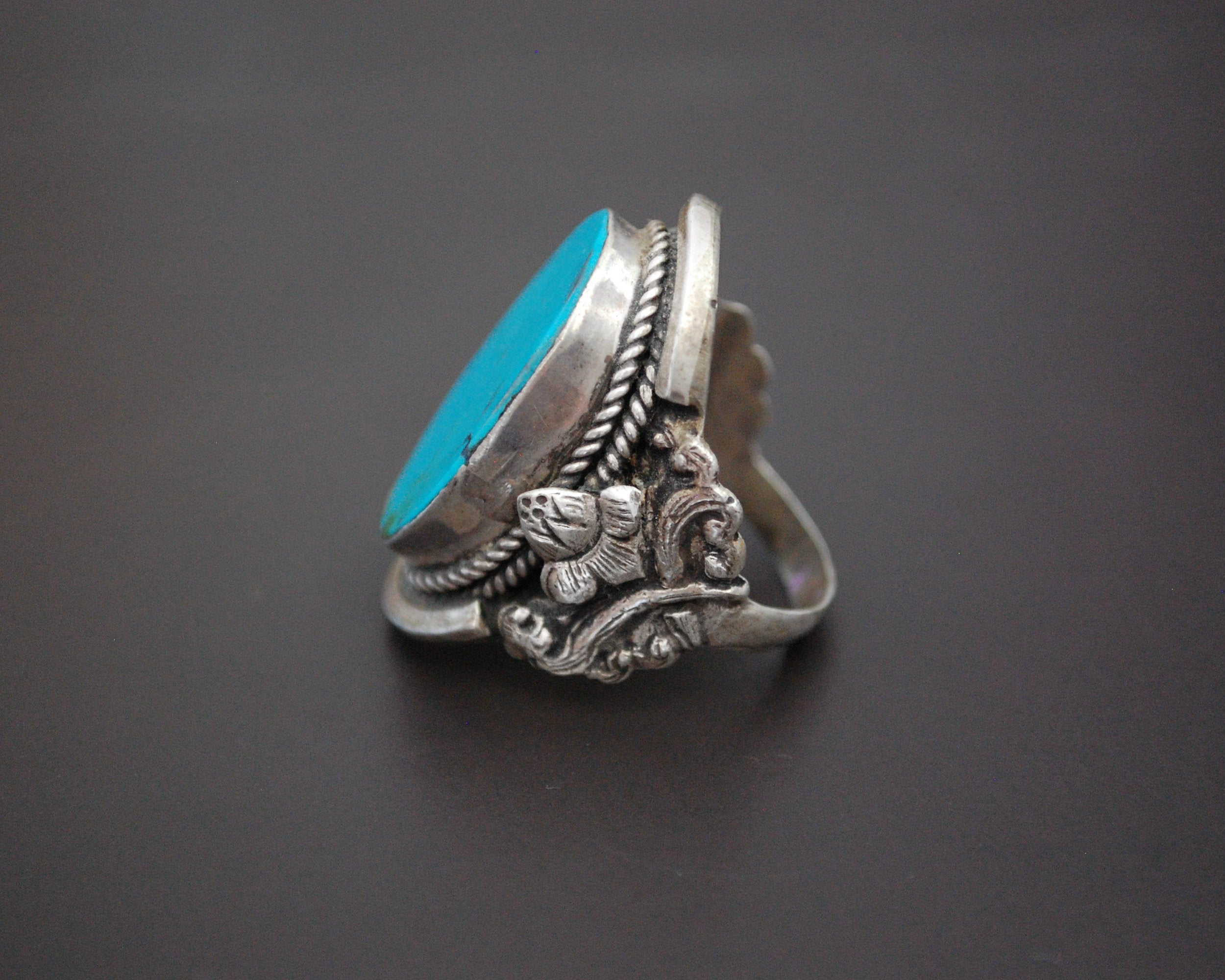 Nepali Turquoise Ring - Size 10.5