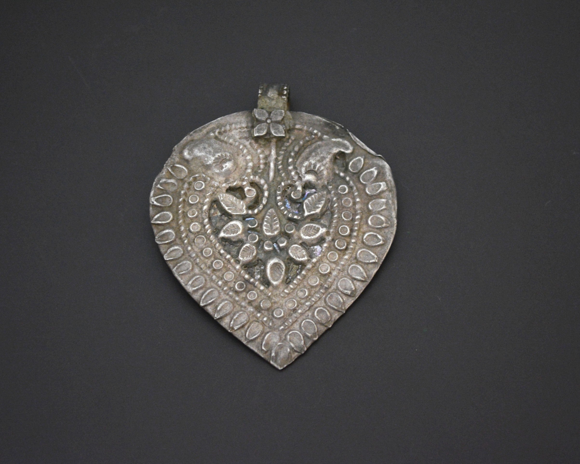 Old Rajasthani Silver Amulet Pendant