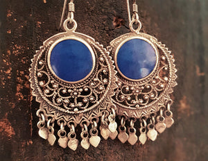 Ethnic Lapis Lazuli Earrings