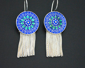 Turkish Enamel Tassel Earrings