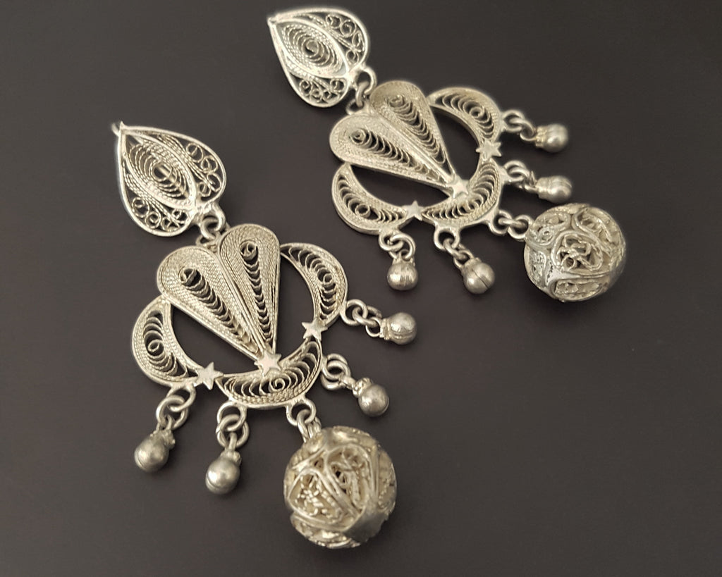 Mexican Oaxacan Filigree Earrings - Oaxacan Jewelry