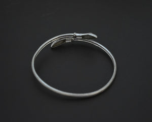 Reserved for L. - Vintage Silver Snake Bracelet - Adjustable - Snake Jewelry
